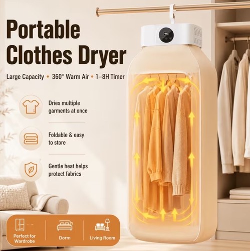 Portable clothes dryer spin - portable,